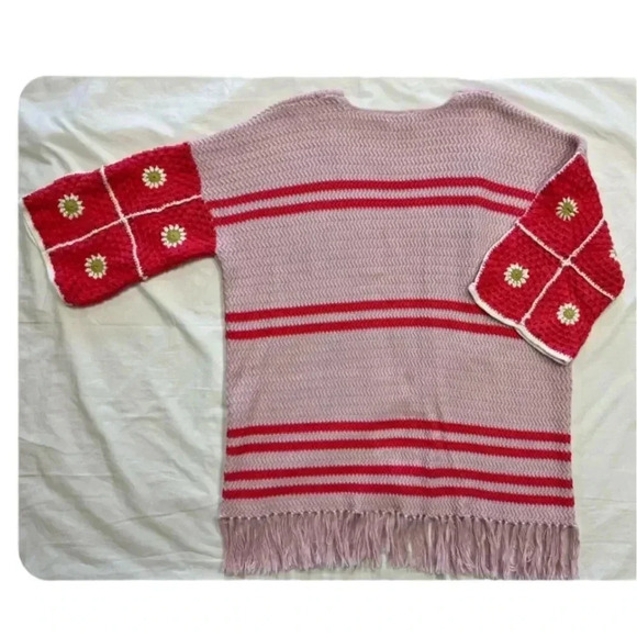 Shannon Passero  Design Zhuri Cardigan Pink Daisy Open Cardigan Size Small - Picture 6 of 9